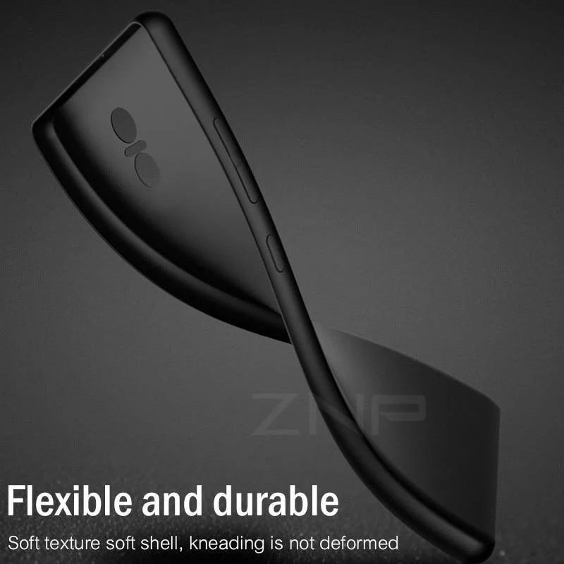 ZNP Matte Silikon-Weichhülle für Xiaomi Redmi 4X Note 4 Globale Version, ultradünne TPU-Vollabdeckung für Redmi Note 4 4X Hülle