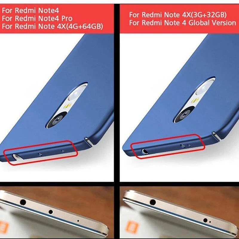 ZNP Matte Silikon-Weichhülle für Xiaomi Redmi 4X Note 4 Globale Version, ultradünne TPU-Vollabdeckung für Redmi Note 4 4X Hülle