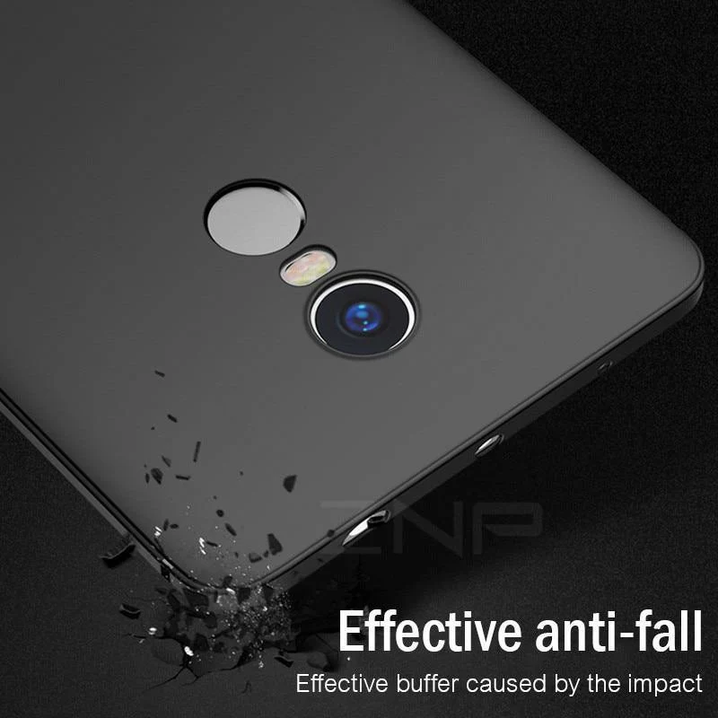 ZNP Matte Silikon-Weichhülle für Xiaomi Redmi 4X Note 4 Globale Version, ultradünne TPU-Vollabdeckung für Redmi Note 4 4X Hülle