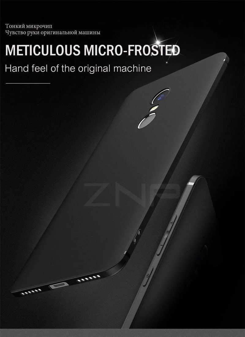 ZNP Matte Silikon-Weichhülle für Xiaomi Redmi 4X Note 4 Globale Version, ultradünne TPU-Vollabdeckung für Redmi Note 4 4X Hülle