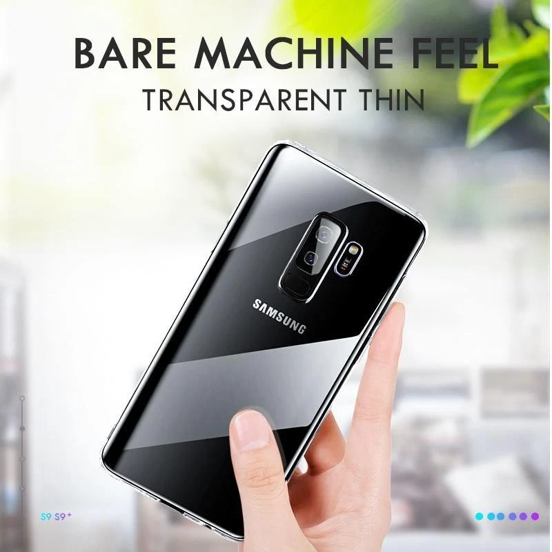 ZNP Ultradünne transparente Hülle für Samsung Galaxy S8 S9 Plus S10 Lite S7, weiche TPU-Hülle für Samsung Note 8 9 S7 Edge-Telefonhülle
