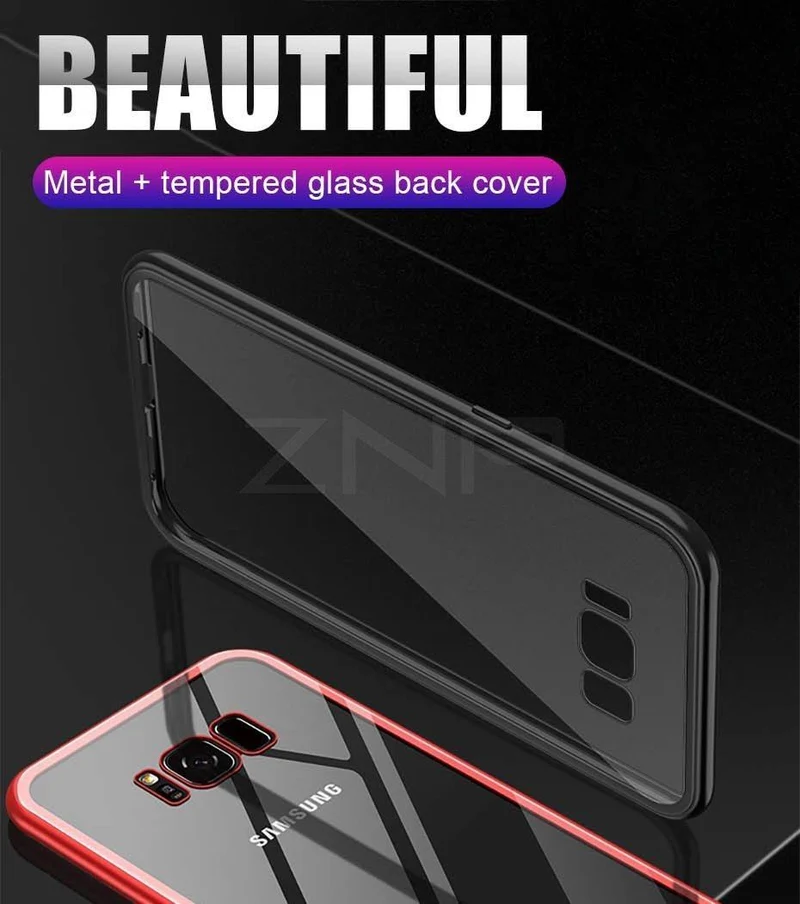 ZNP Magnetische Adsorption Metallhülle für Samsung s8 s9 Magnet Magnetische Telefonhülle für Samsung Galaxy Note 8 9 s7 Edge s8 s9 Plus