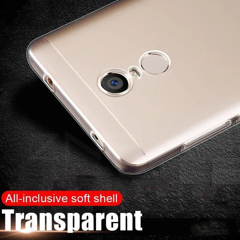 ZNP Ultradünne, weiche, transparente TPU-Hülle für Xiaomi Redmi Note 4 4X Pro, Silikonhülle für Redmi Note 4X, Telefonhülle Coque
