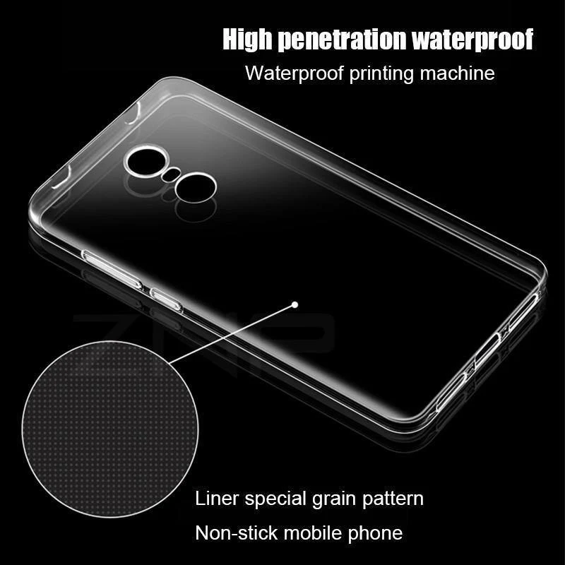 ZNP Ultradünne, weiche, transparente TPU-Hülle für Xiaomi Redmi Note 4 4X Pro, Silikonhülle für Redmi Note 4X, Telefonhülle Coque