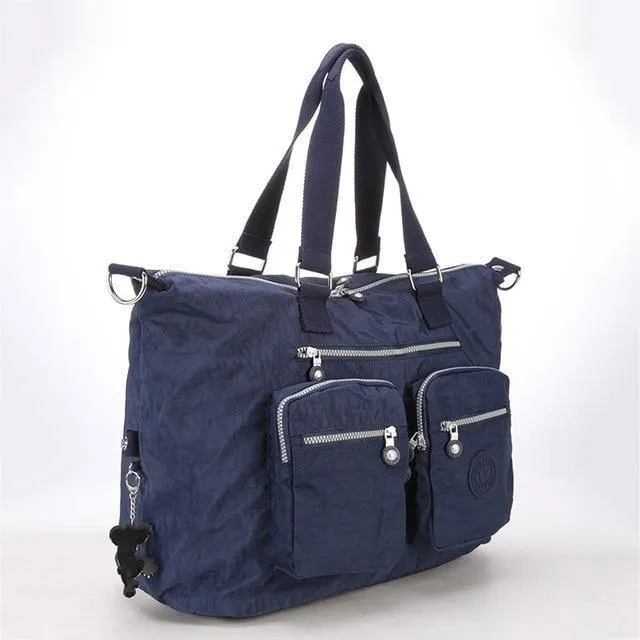 Top-Griff-Taschen Handtasche Frauen berühmte Marke Casual Tote Reißverschluss weibliche Schultertasche solide Sommer Strandtasche Sac A Main