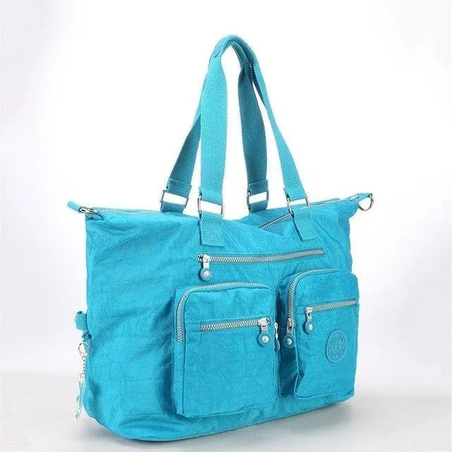 Top-Griff-Taschen Handtasche Frauen berühmte Marke Casual Tote Reißverschluss weibliche Schultertasche solide Sommer Strandtasche Sac A Main
