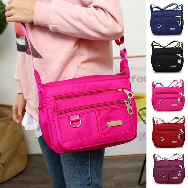 Damen Mode Umhängetaschen für Frauen Designer Wasserdichte Nylon Handtasche Reißverschluss Geldbörsen Messenger Umhängetasche sac a main