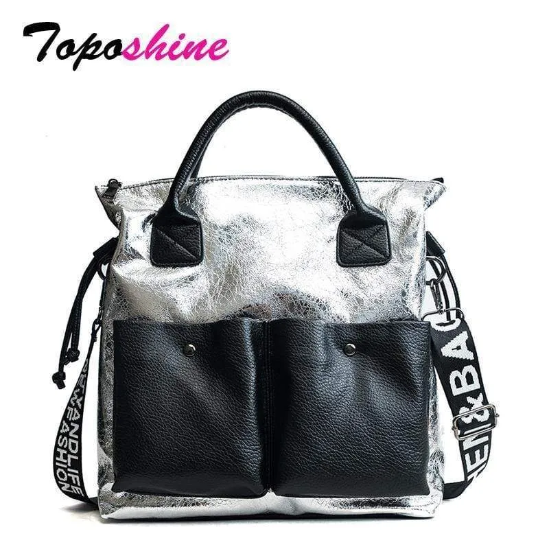 Große kapazität frauen taschen mode einkaufstasche doppel tasche mädchen casual tote junge dame handtaschen umhängetasche