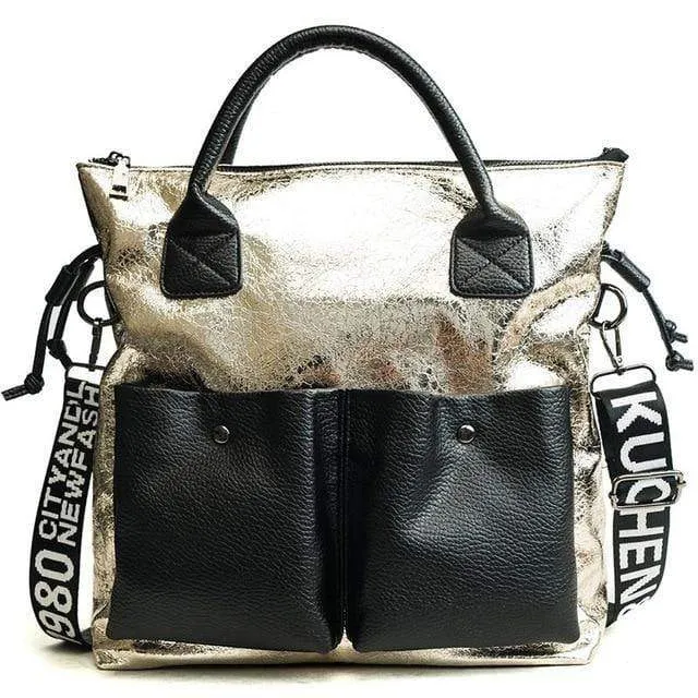 Große kapazität frauen taschen mode einkaufstasche doppel tasche mädchen casual tote junge dame handtaschen umhängetasche