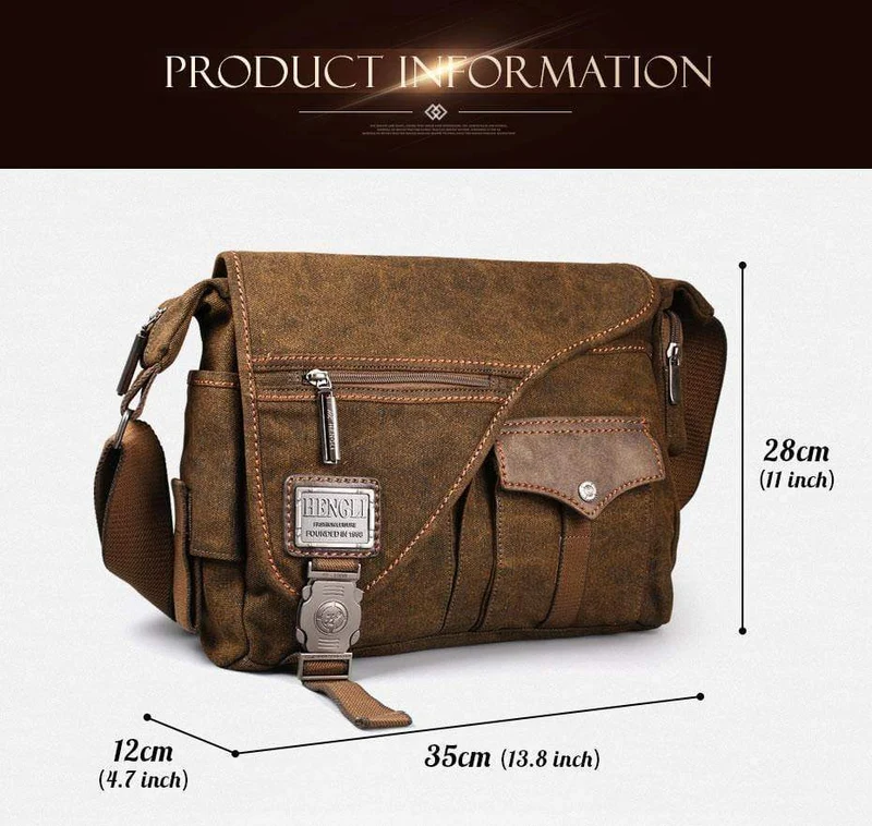 Herren Canvas Taschen Neue Multifunktions Crossbody Tasche Retro Handtaschen Reisen Schulter Messenger Bags Freizeit Paket