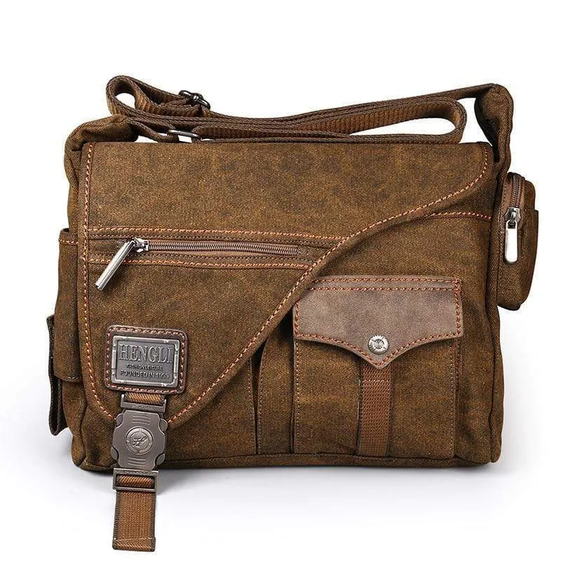 Herren Canvas Taschen Neue Multifunktions Crossbody Tasche Retro Handtaschen Reisen Schulter Messenger Bags Freizeit Paket