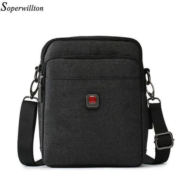 Herrentasche USB Lade Schulter Umhängetaschen Wasserabweisende Oxford Reisetaschen Reißverschluss Gürteltasche Männlich #1042