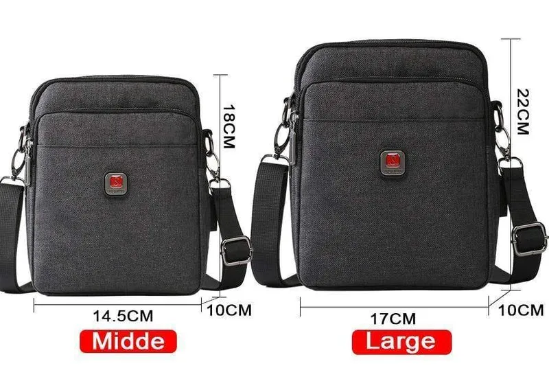 Herrentasche USB Lade Schulter Umhängetaschen Wasserabweisende Oxford Reisetaschen Reißverschluss Gürteltasche Männlich #1042