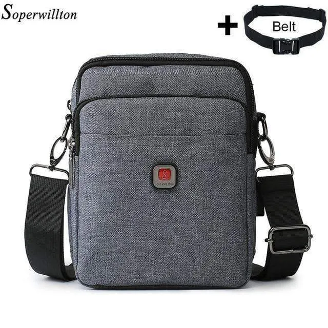 Herrentasche USB Lade Schulter Umhängetaschen Wasserabweisende Oxford Reisetaschen Reißverschluss Gürteltasche Männlich #1042