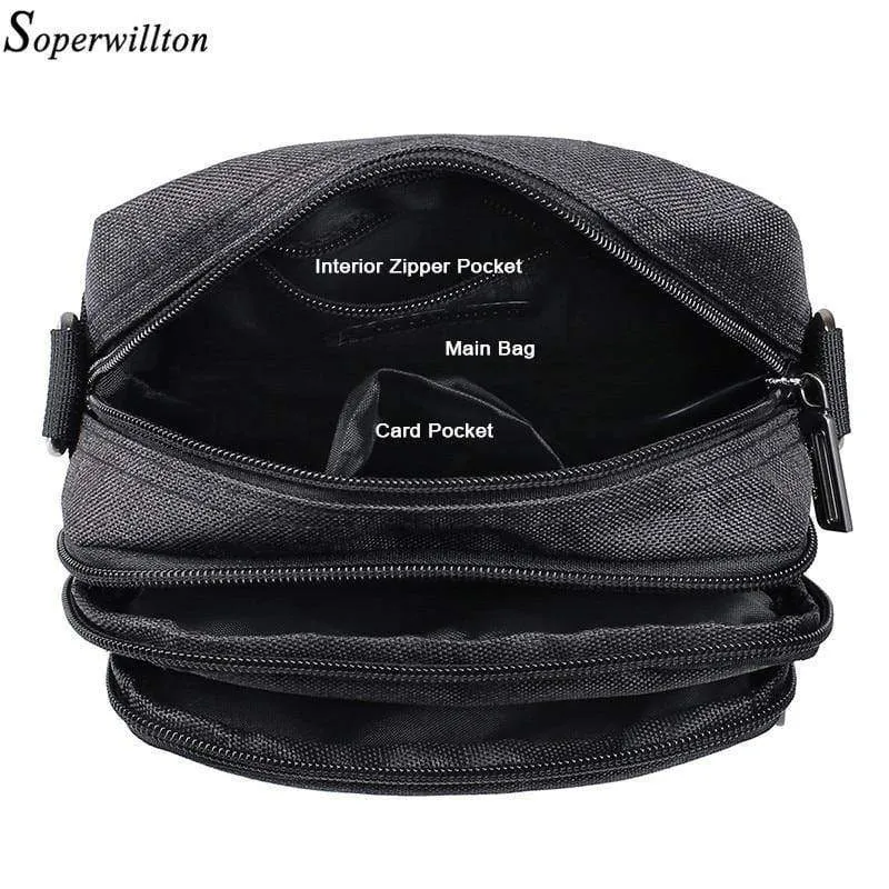 Herrentasche USB Lade Schulter Umhängetaschen Wasserabweisende Oxford Reisetaschen Reißverschluss Gürteltasche Männlich #1042