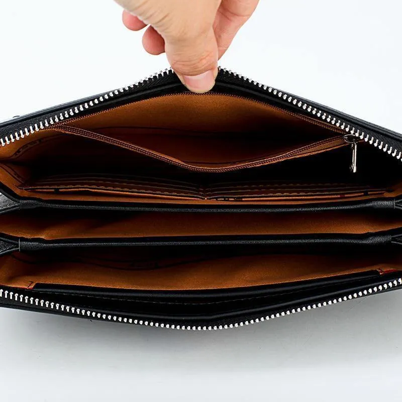 Männer Handtasche Tag Kupplungen Taschen Für Telefon Hohe Qualität Verschüttet Leder Brieftasche Handtasche Große Kapazität Männlich