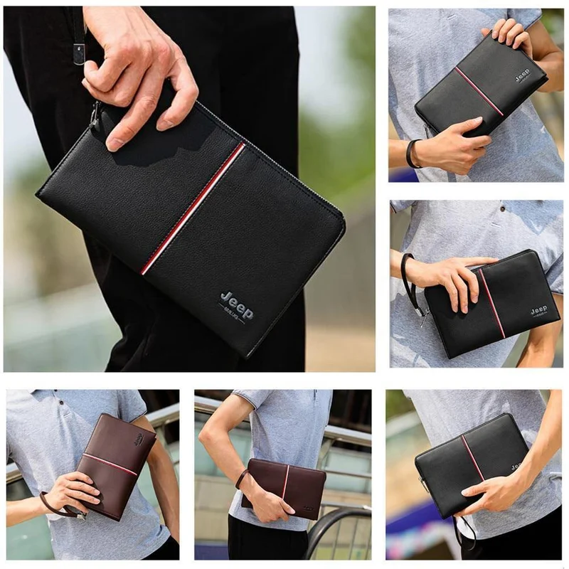 Männer Handtasche Tag Kupplungen Taschen Für Telefon Hohe Qualität Verschüttet Leder Brieftasche Handtasche Große Kapazität Männlich