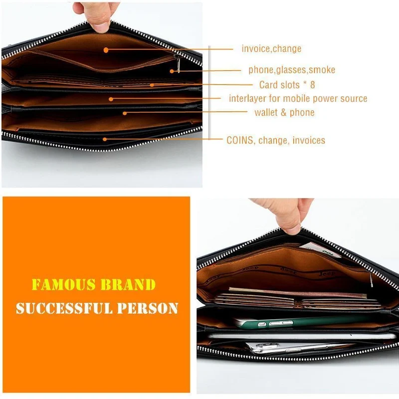 Männer Handtasche Tag Kupplungen Taschen Für Telefon Hohe Qualität Verschüttet Leder Brieftasche Handtasche Große Kapazität Männlich