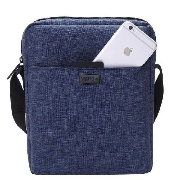 Canvas-Umhängetasche für Herren für 7.9-Zoll-iPad, lässige Umhängetasche, wasserdichte Umhängetasche für Herren, 0.13 kg
