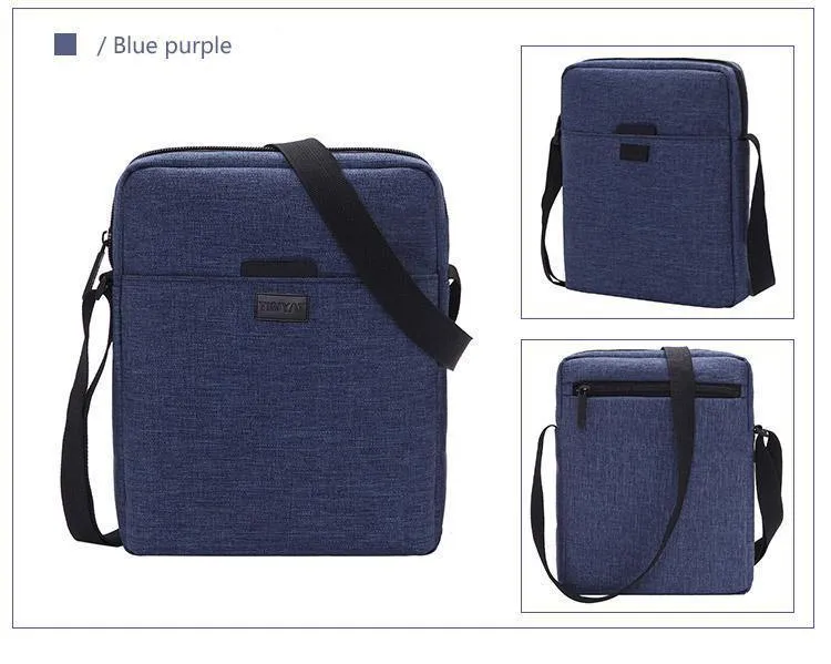 Canvas-Umhängetasche für Herren für 7.9-Zoll-iPad, lässige Umhängetasche, wasserdichte Umhängetasche für Herren, 0.13 kg