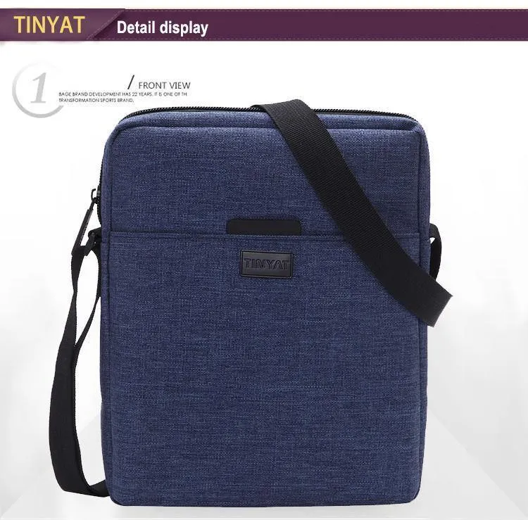 Canvas-Umhängetasche für Herren für 7.9-Zoll-iPad, lässige Umhängetasche, wasserdichte Umhängetasche für Herren, 0.13 kg