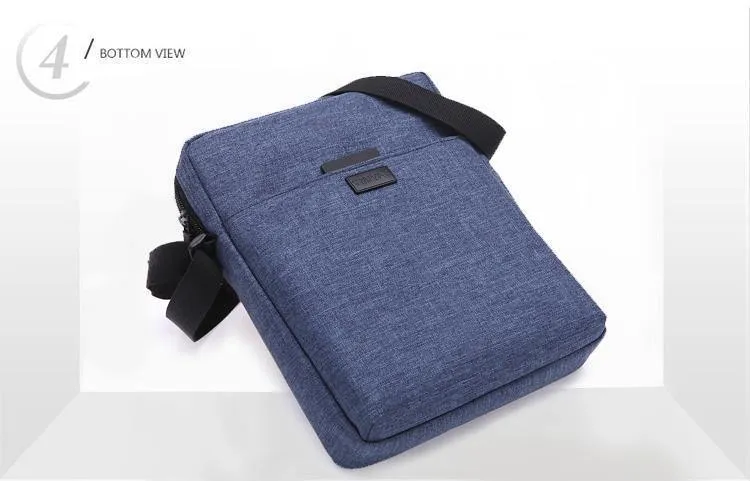 Canvas-Umhängetasche für Herren für 7.9-Zoll-iPad, lässige Umhängetasche, wasserdichte Umhängetasche für Herren, 0.13 kg