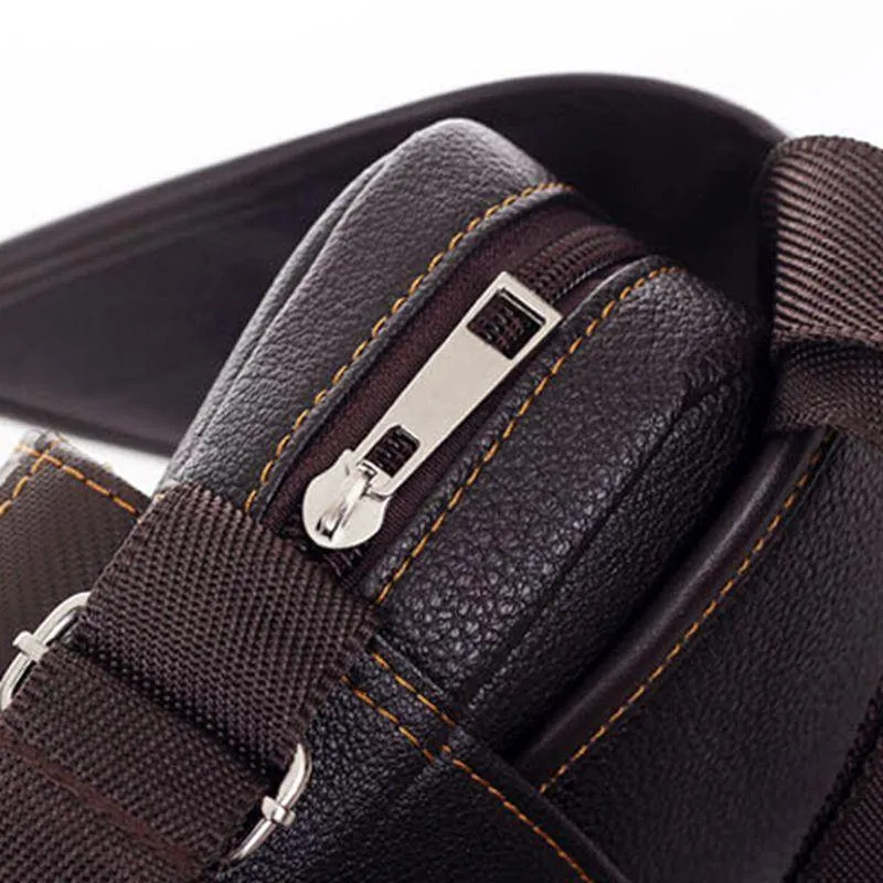 Pu Leder Männer Messenger Tasche Aktentasche schulter umhängetasche handtasche business tasche casual männer reisetasche KY-1