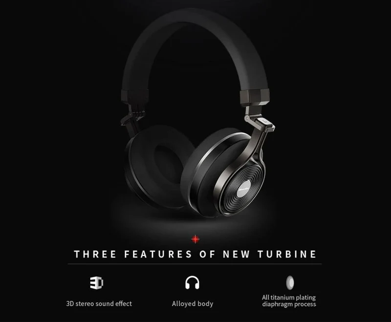 Bluedio T3 Plus Drahtlose Bluetooth-Kopfhörer / Headset mit Mikrofon- / Micro-SD-Kartensteckplatz Bluetooth-Kopfhörer / Headset