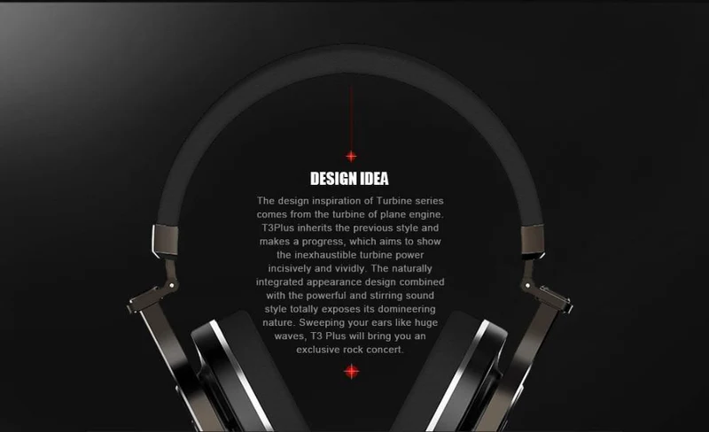Bluedio T3 Plus Drahtlose Bluetooth-Kopfhörer / Headset mit Mikrofon- / Micro-SD-Kartensteckplatz Bluetooth-Kopfhörer / Headset