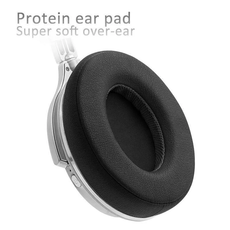 Bluedio F2 Active Noise Cancelling Kabellose Bluetooth-Kopfhörer, kabelloses Headset mit Mikrofon für Telefone