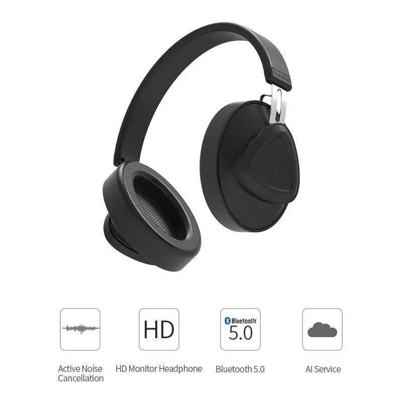 Bluedio TMS kabelloser Kopfhörer mit Mikrofon, Monitor, Studio-Bluetooth-Headset, Sprachsteuerung für Musik und Telefone