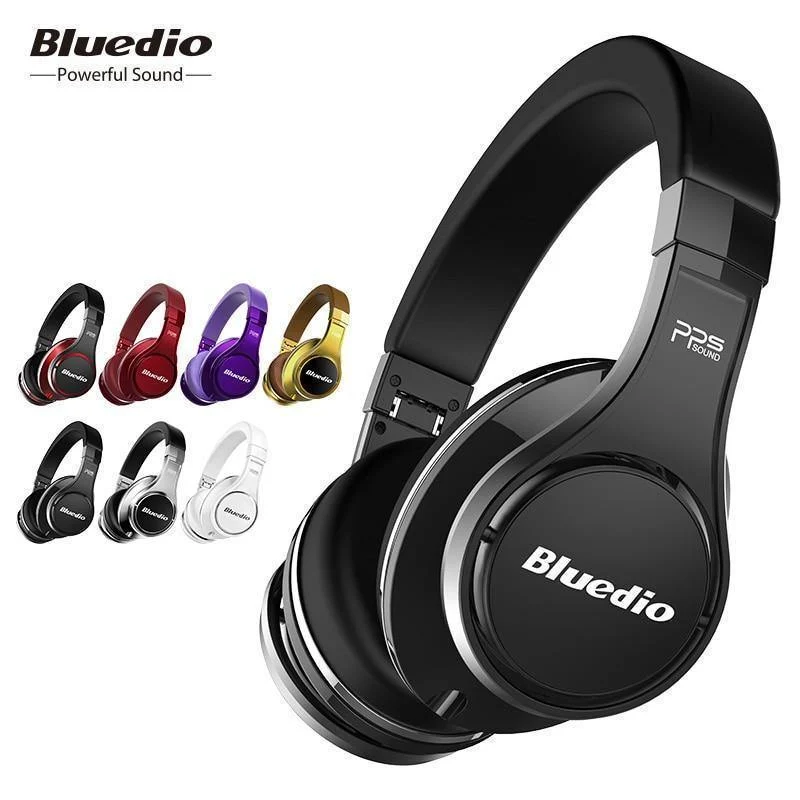 Bluedio U(UFO)High-End-Bluetooth-Kopfhörer, patentierte 8 Treiber/3D-Sound/Aluminiumlegierung/HiFi-Over-Ear-Funkkopfhörer