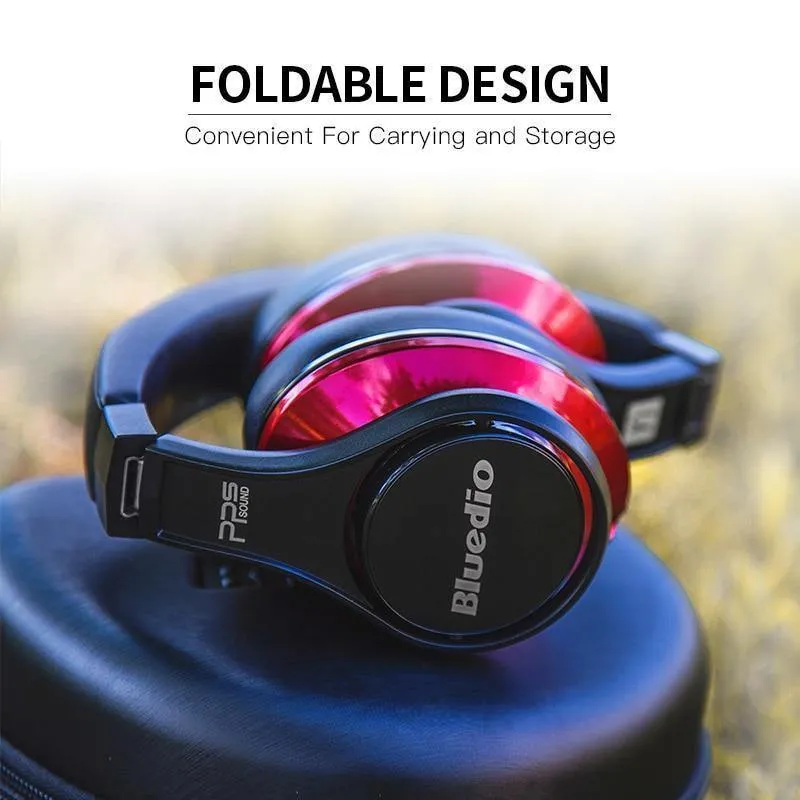 Bluedio U(UFO)High-End-Bluetooth-Kopfhörer, patentierte 8 Treiber/3D-Sound/Aluminiumlegierung/HiFi-Over-Ear-Funkkopfhörer