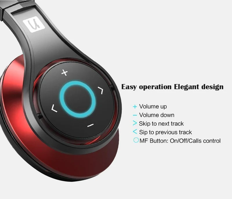Bluedio U(UFO)High-End-Bluetooth-Kopfhörer, patentierte 8 Treiber/3D-Sound/Aluminiumlegierung/HiFi-Over-Ear-Funkkopfhörer