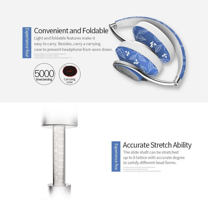 Bluedio A2 Bluetooth-Kopfhörer/Headset Modische kabellose Kopfhörer für Telefone und Musik