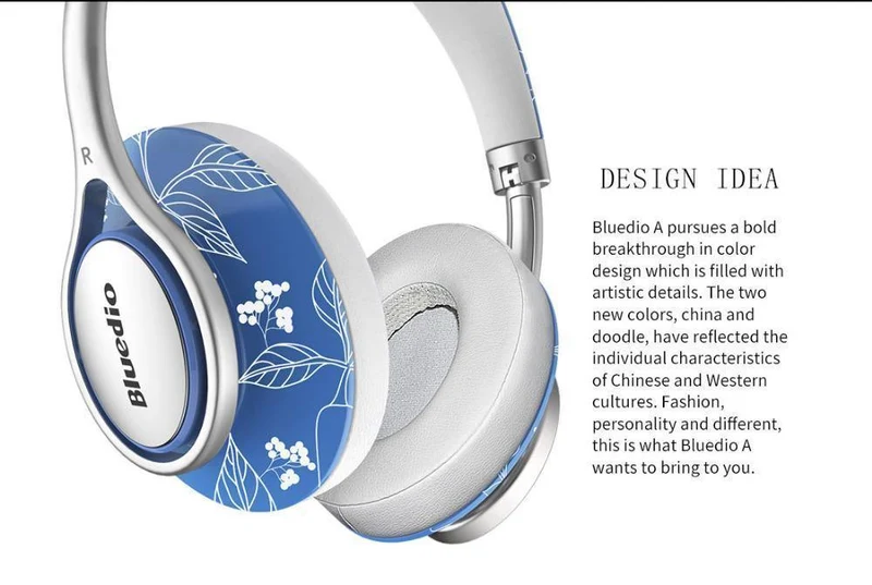 Bluedio A2 Bluetooth-Kopfhörer/Headset Modische kabellose Kopfhörer für Telefone und Musik