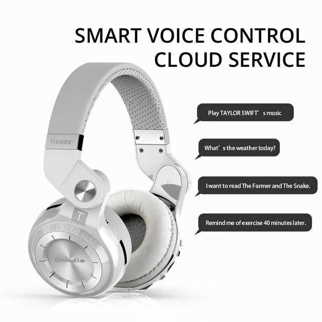 Bluedio T2 + modisch über das Ohr faltbare Bluetooth-Kopfhörer BT 4.1 unterstützen FM-Radio- und SD-Kartenfunktionen Musik- und Telefonanrufe