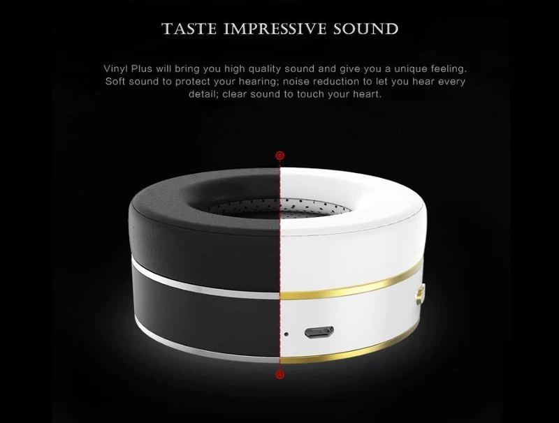 Bluedio Vinyl Plus Light Extravaganter kabelloser Bluetooth-Kopfhörer / Headset für Musik