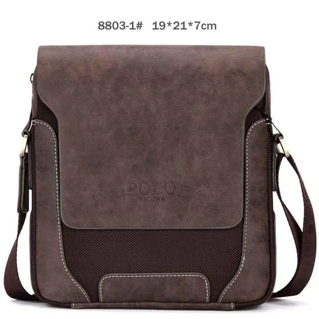 Weinlese-beiläufige Patchwork-haltbare Oxford-Mann-Tasche mit lederner Abdeckungs-Art- und Weisemens-Spielraum-Beutel-Art- und WeiseCrossbody Beutel-Mann