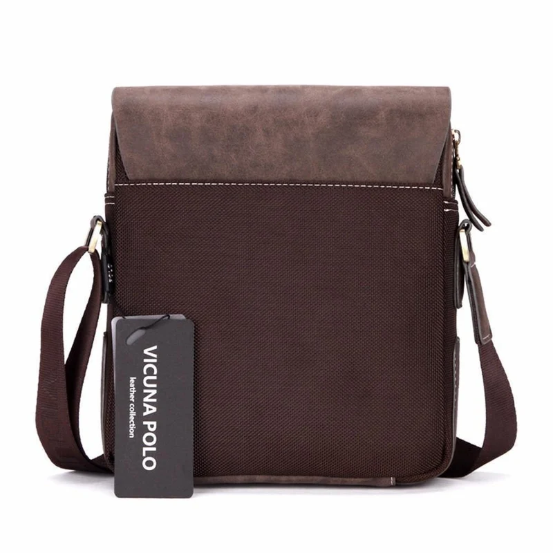 Weinlese-beiläufige Patchwork-haltbare Oxford-Mann-Tasche mit lederner Abdeckungs-Art- und Weisemens-Spielraum-Beutel-Art- und WeiseCrossbody Beutel-Mann