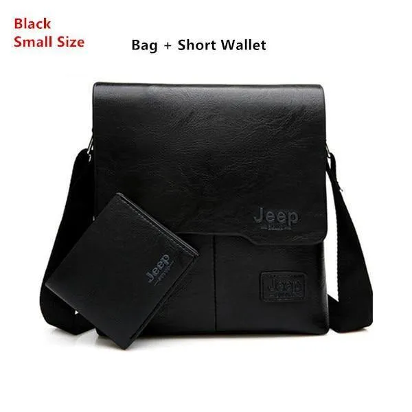 Taschen Set JEEP BULUO Berühmte Marke Neue Mode Mann Leder Umhängetasche Männlichen Cross Body Schulter Business Taschen Für Männer