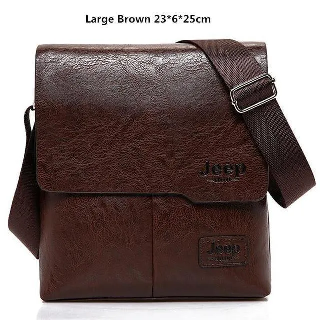 Taschen Set JEEP BULUO Berühmte Marke Neue Mode Mann Leder Umhängetasche Männlichen Cross Body Schulter Business Taschen Für Männer