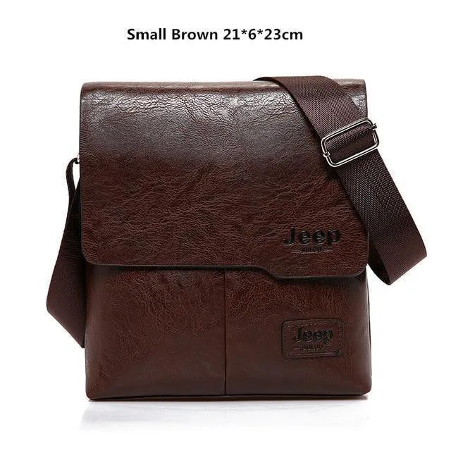 Taschen Set JEEP BULUO Berühmte Marke Neue Mode Mann Leder Umhängetasche Männlichen Cross Body Schulter Business Taschen Für Männer