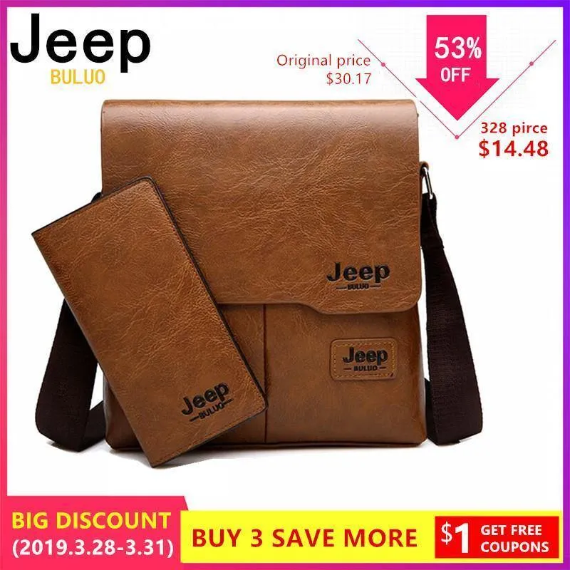 Mann Umhängetasche 2 Set Männer Pu-leder Umhängetaschen Business Crossbody Casual Bag Berühmte Marke ZH1505 / 8068