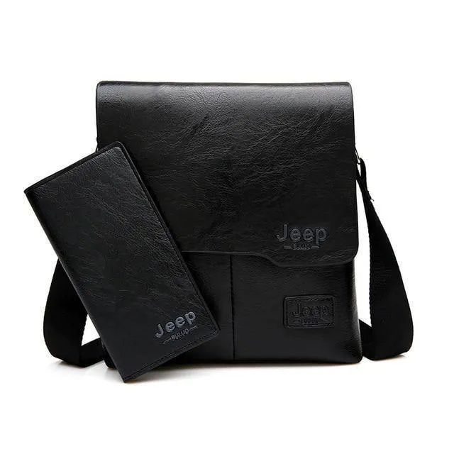 Mann Umhängetasche 2 Set Männer Pu-leder Umhängetaschen Business Crossbody Casual Bag Berühmte Marke ZH1505 / 8068