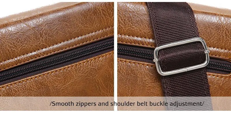 Mann Umhängetasche 2 Set Männer Pu-leder Umhängetaschen Business Crossbody Casual Bag Berühmte Marke ZH1505 / 8068