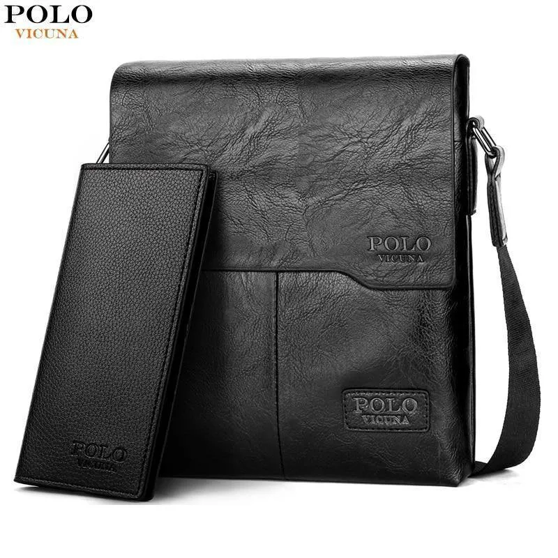 VICUNA POLO Vintage-Mode Herren Ledertasche Marke Casual Business Herrentasche Hochwertige Neue Herren Reise Umhängetasche Promotion