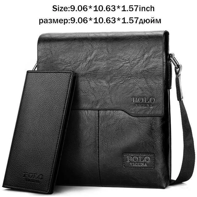 VICUNA POLO Vintage-Mode Herren Ledertasche Marke Casual Business Herrentasche Hochwertige Neue Herren Reise Umhängetasche Promotion