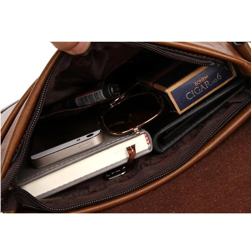 VICUNA POLO Vintage-Mode Herren Ledertasche Marke Casual Business Herrentasche Hochwertige Neue Herren Reise Umhängetasche Promotion