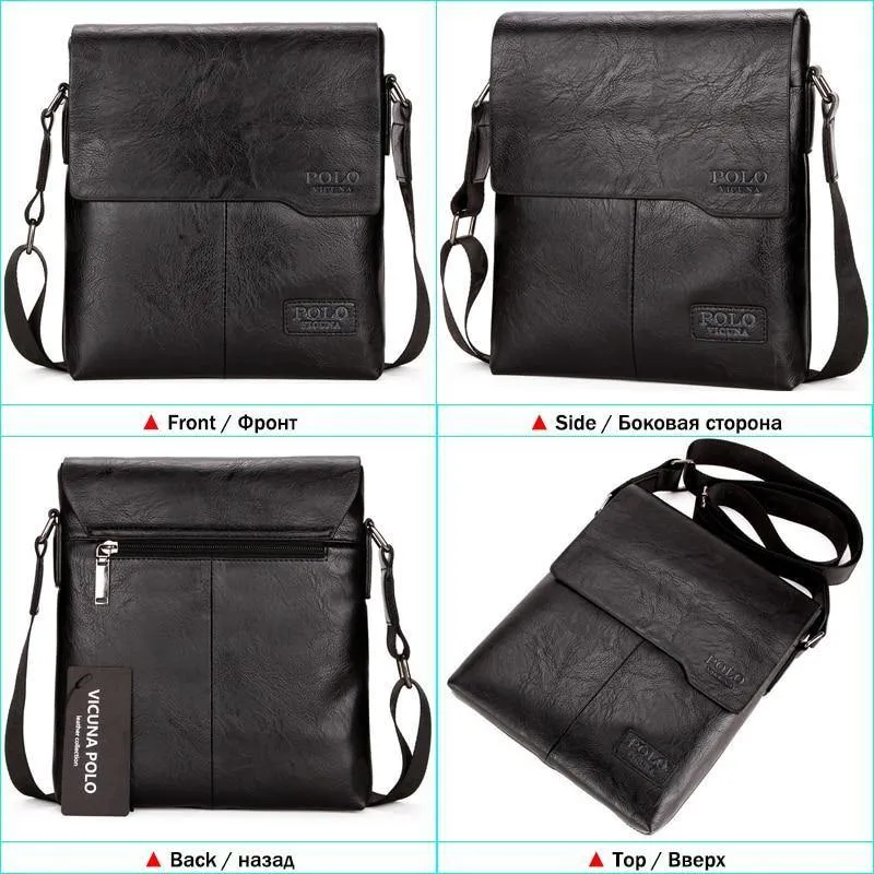 VICUNA POLO Vintage-Mode Herren Ledertasche Marke Casual Business Herrentasche Hochwertige Neue Herren Reise Umhängetasche Promotion